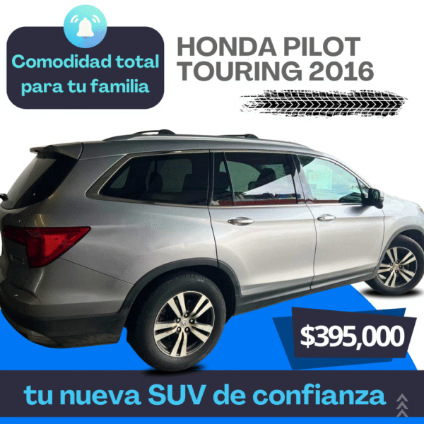 HONDA PILOT TOURING 2016 🚙 – SUV Familiar de Lujo, Espacio y Tecnología